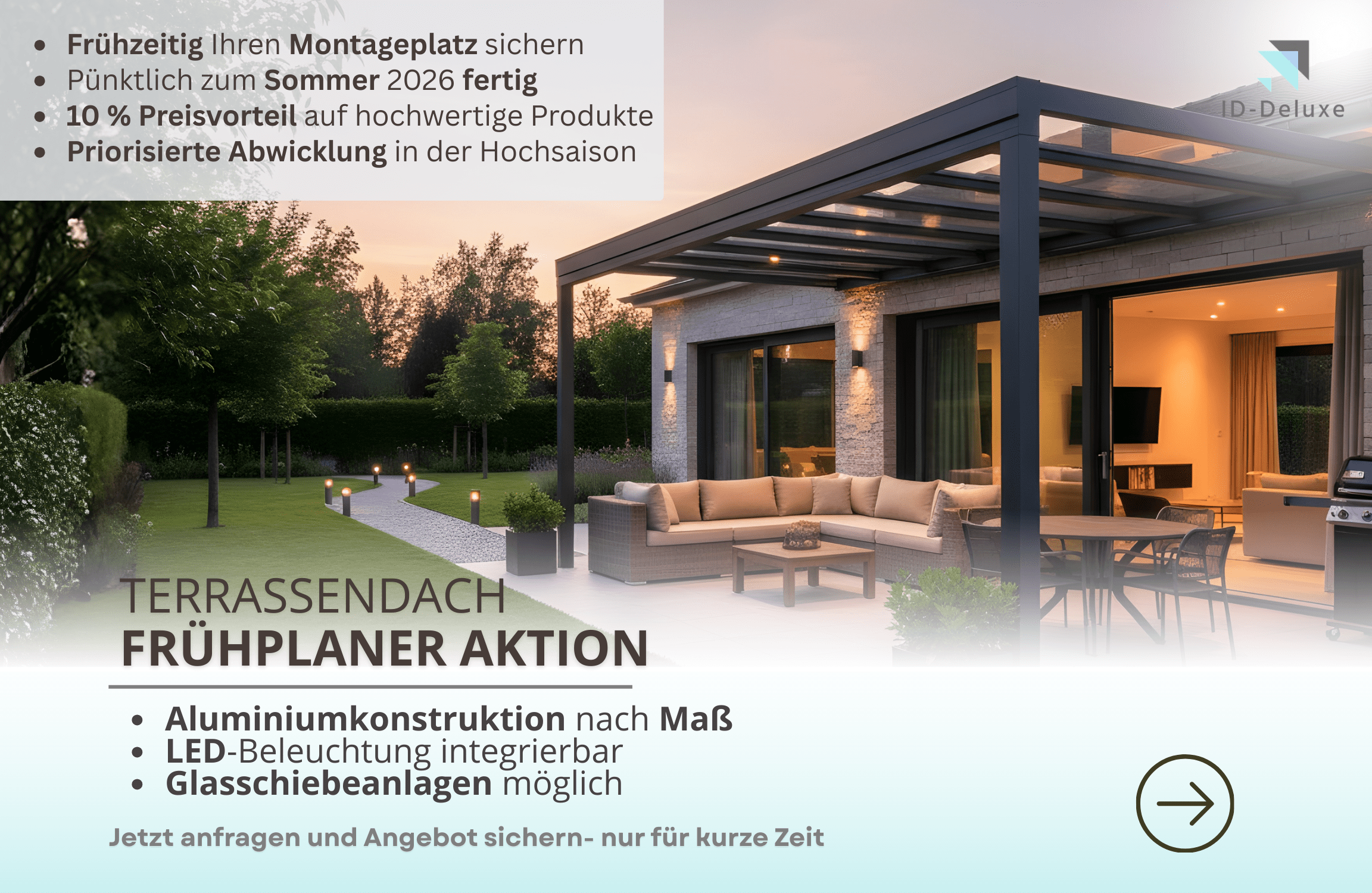 Banner Frühplaner Aktion Tablet